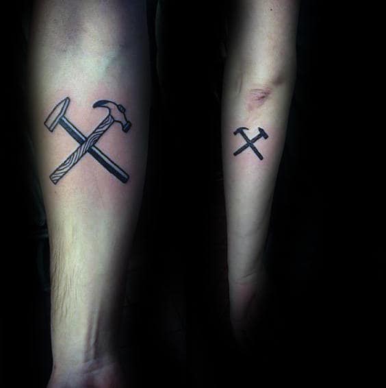 Crossed Nails Tattoo - Best Tattoo Ideas