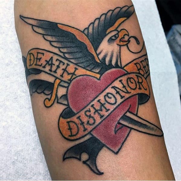 Japanese Death Before Dishonor Tattoo