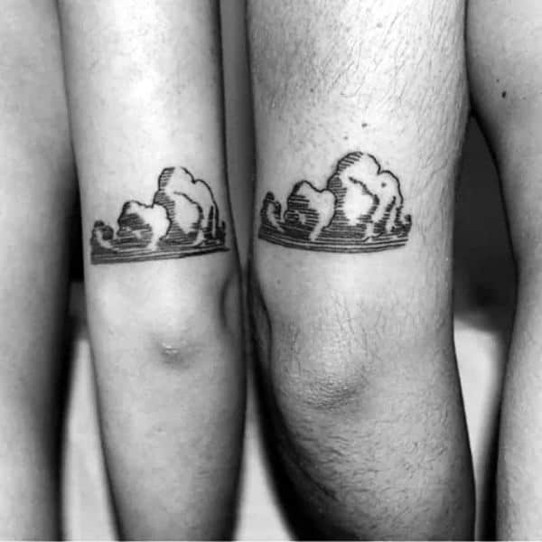 Small Finger Clouds Tattoo Designs For Men