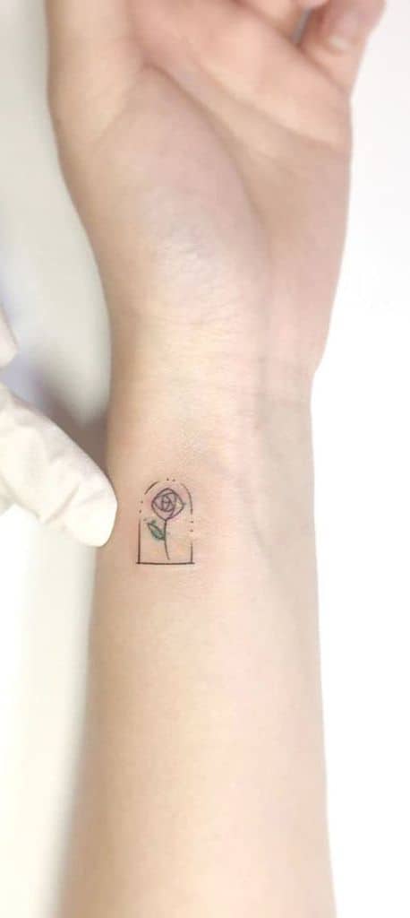 Small Flower Wrist Tattoo Ideas Beauty And The Beast