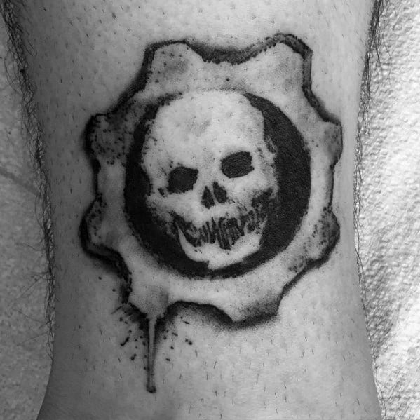 50 Gears Of War Tattoo Designs For Men - Video Game Ink Ideas.