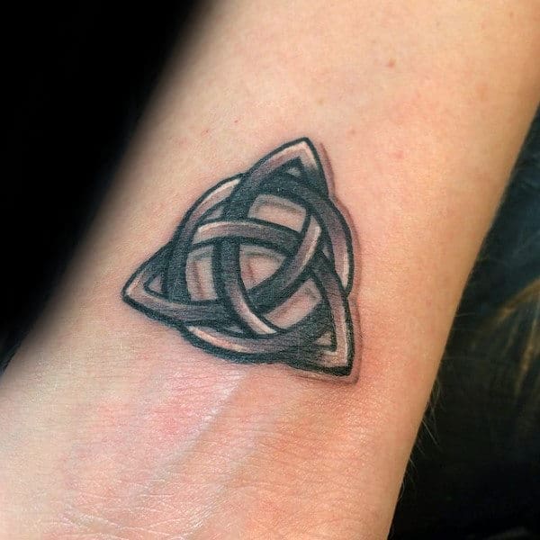 60 Triquetra Tattoo Designs For Men - Trinity Knot Ink Ideas
