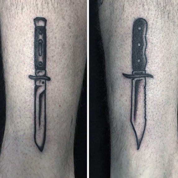 91 Most Attractive Knife or Dagger Tattoos You can Try  Wild Tattoo Art