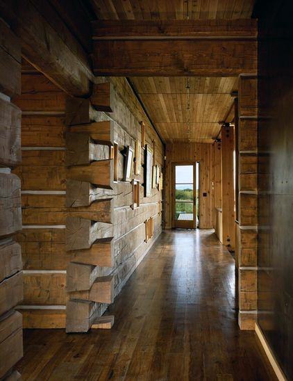 all-wooden walls 