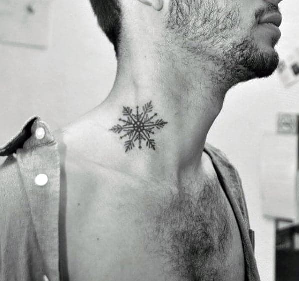 small-male-snowflake-neck-tattoo-designs