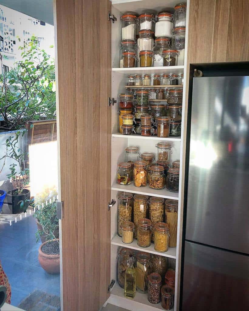 well organized small pantry 