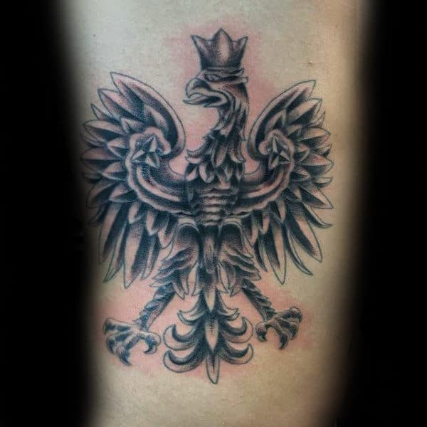 Small Polish Eagle Arm Tattoo Ideas For Gentlemen
