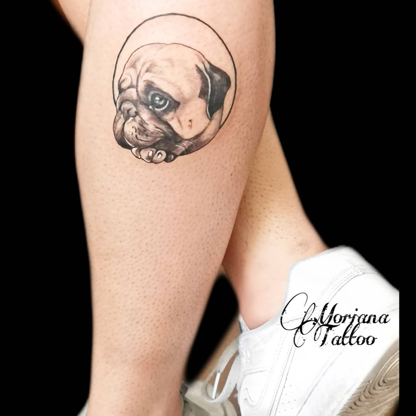 Small Pug Tattoo Moriana Tattoo