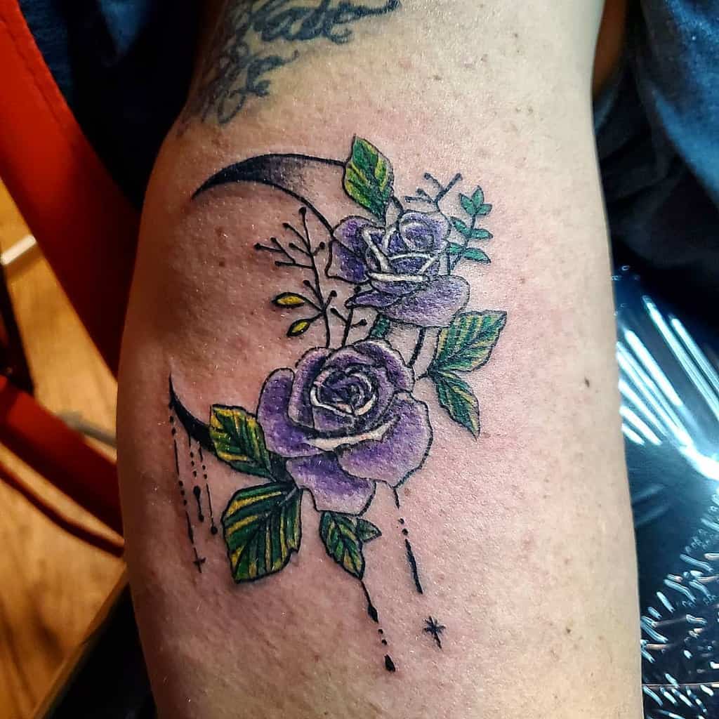 small purple rose tattoos patrickjones_brtp