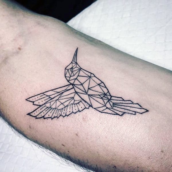 Minimalist Hummingbird Temporary Tattoo Set of 3  Small Tattoos