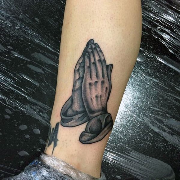 Small Simple Praying Hand Tattoo Designs For Males