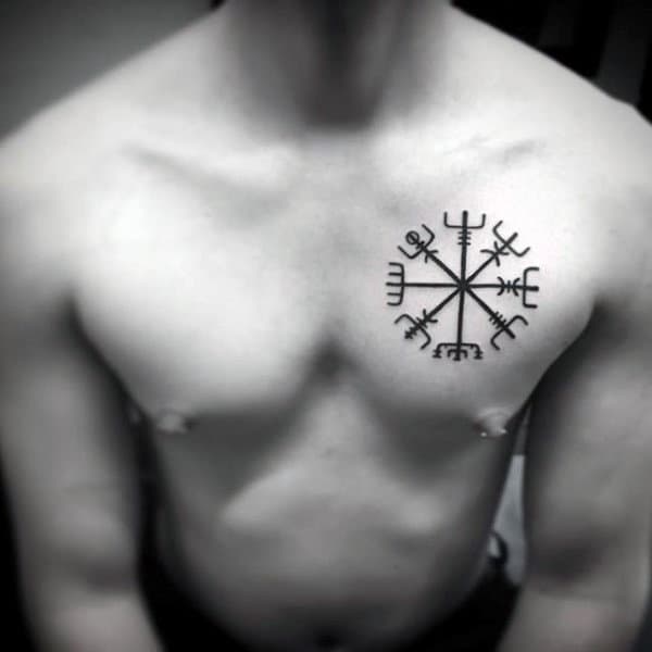 Small Simple Rune Nordic Tattoos For Guys
