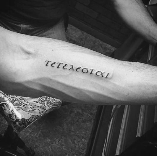 65 Greek Letters Tattoos Designs Omnivorvora