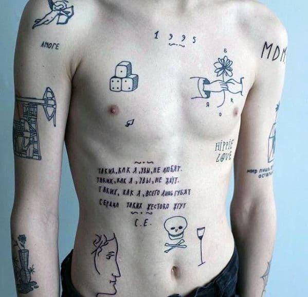 51 Small Chest Tattoos for Guys [2024 Inspiration Guide] | Music tattoos,  Tattoos for guys, Sound wave tattoo