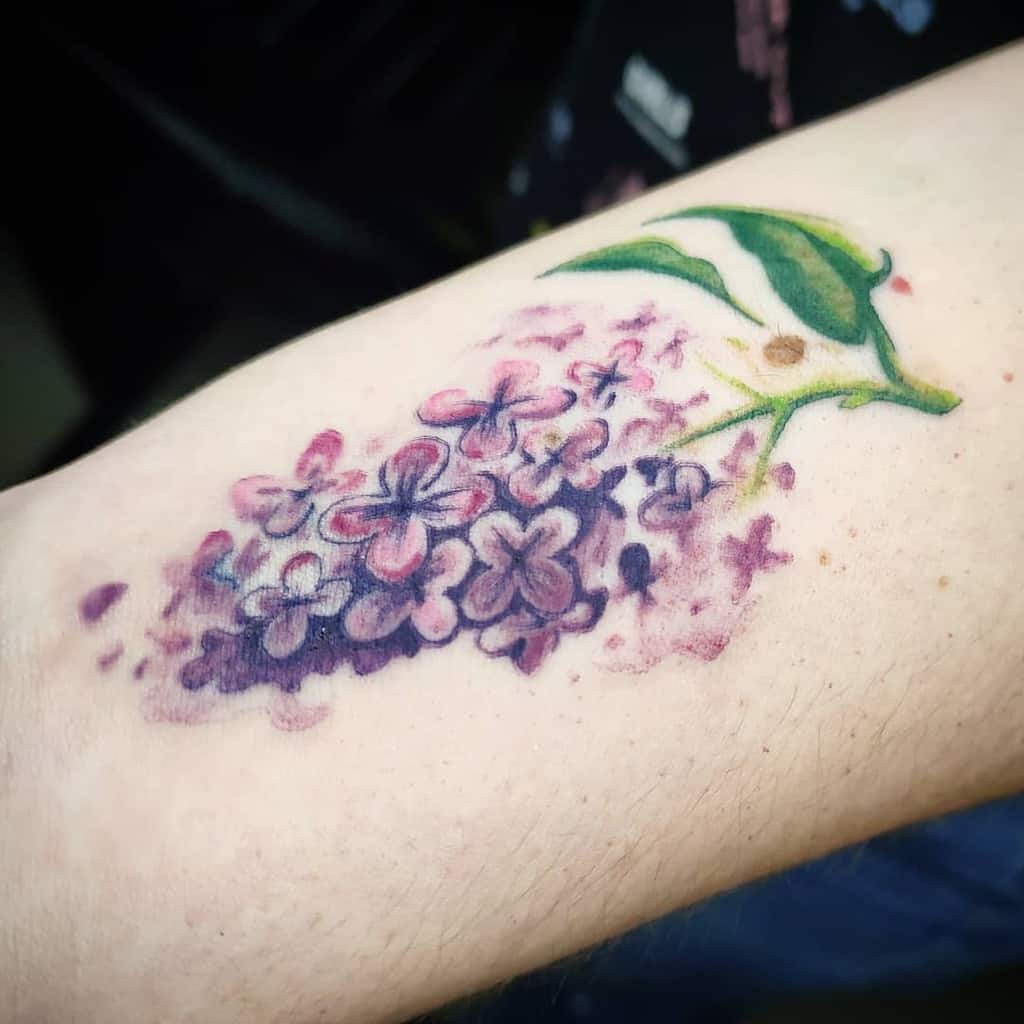 Tattoo uploaded by Tattoodo • Lilac flowers by Jose Guevara Morales  #lilacflowers #flowers #flowertattoo • Tattoodo