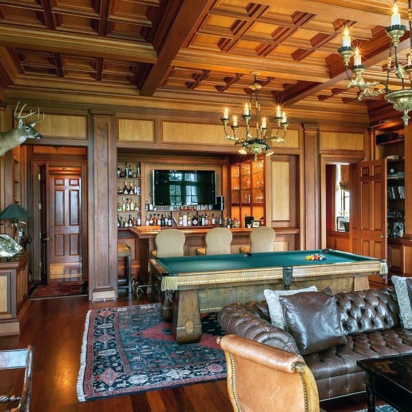 steampunk billiard room