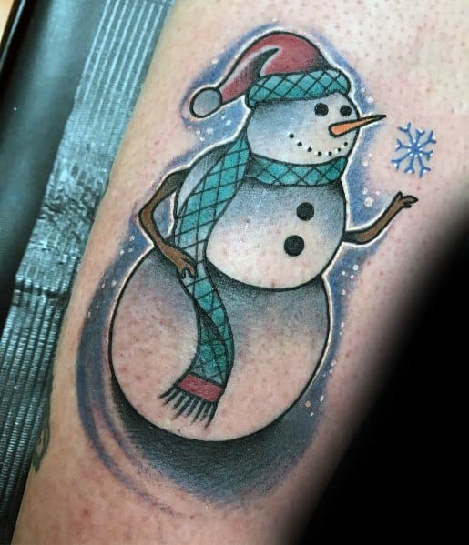 Snowman Male Tattoos
