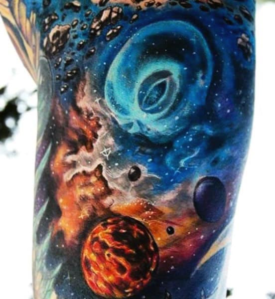 Space Themed Tattoos For Men