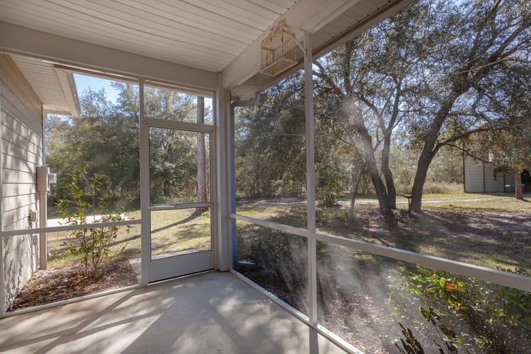 Spacious Screened In Porch