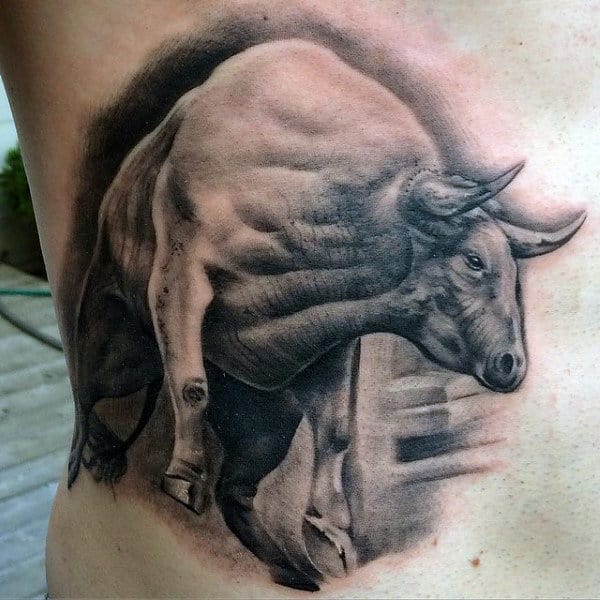 Spanish Bull Tattoo For Males