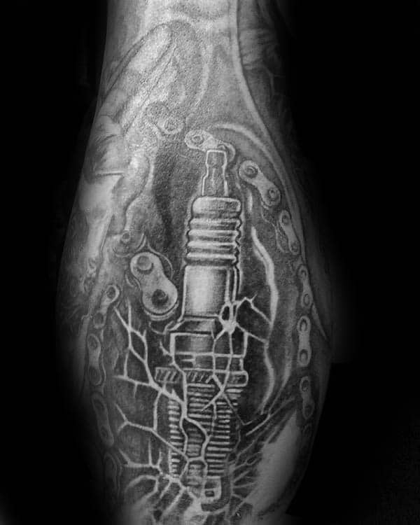 Sparkplug In Coffin Tattoo - Tattoo Ideas and Designs | Tattoos.ai