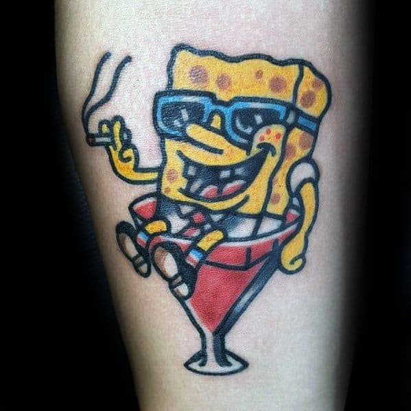 Spongebob Tattoos Men