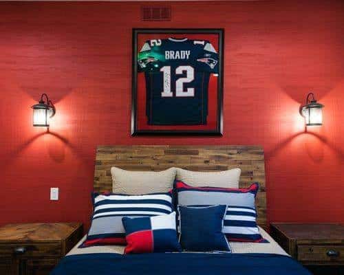 Sports Themed Bedroom Ideas Red