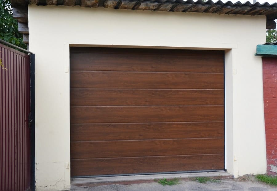 Square Wood Modern Pattern Ideas For Garage Doors