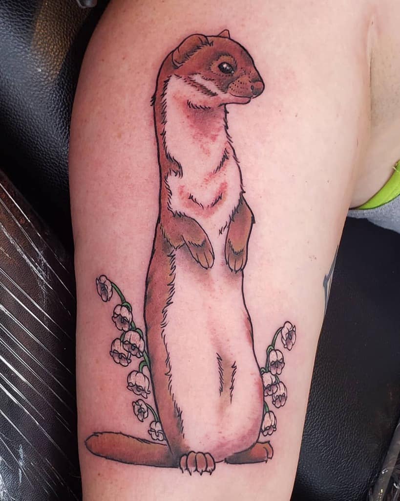 squirrel-lily-of-the-valley-tattoo-color-juliejuice412