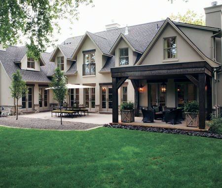 stained wood for home patio roof