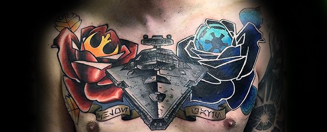 20 Star Destroyer Tattoo Designs For Men – Star Wars Ink Ideas