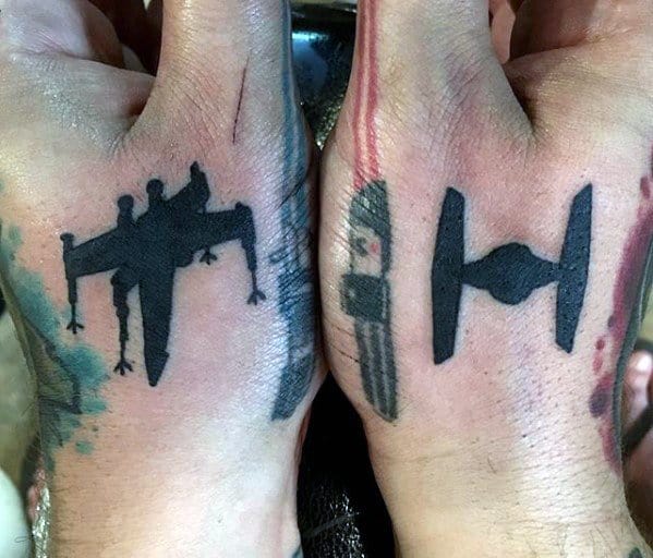 Star Wars Simple Hand Male Tattoo