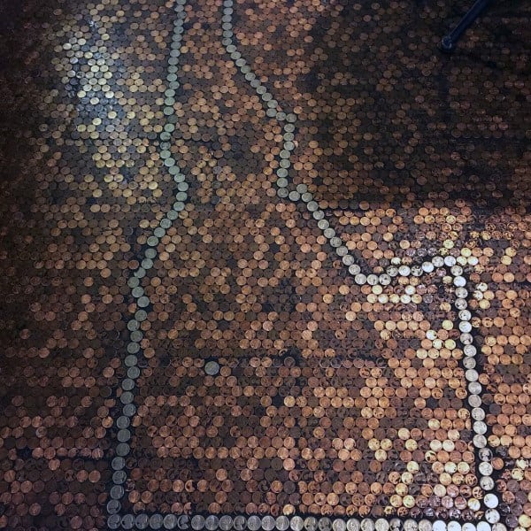 outline penny floor design