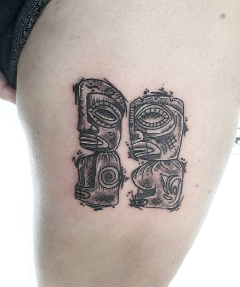 60 Tropical Tiki Tattoo Ideas
