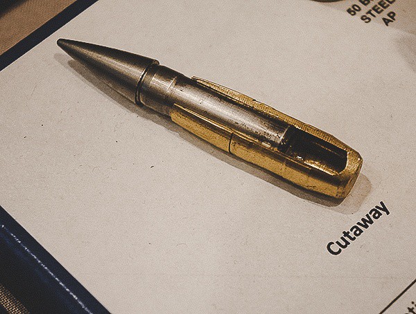 Steel Bullet With Brass Case Armor Piercing Round Cutaway