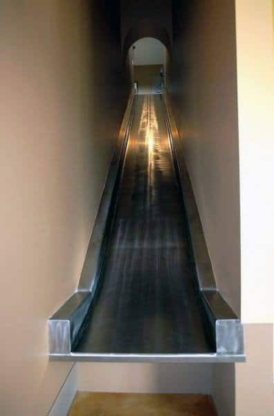 Steel Indoor Basement Slide Inspiration