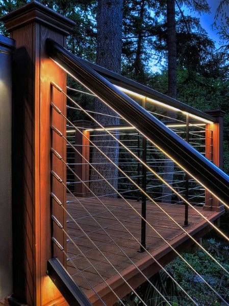 Deck Railing Lighting Ideas