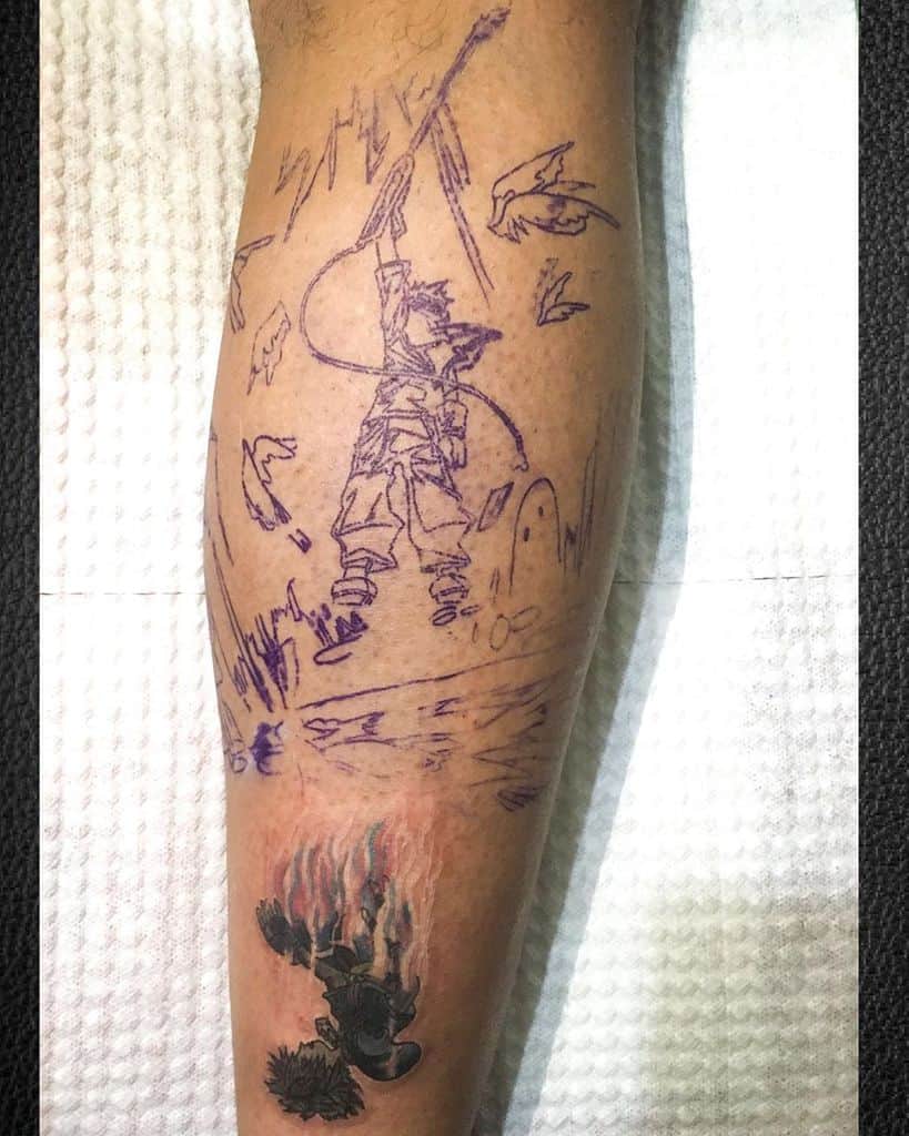 Stencil Guido Kingdom Hearts Tattoo