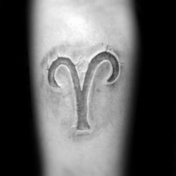 Stone 3d Aries Forearm Male Tattoo