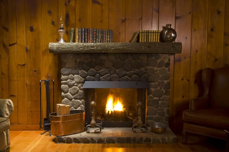 Stone Fireplace Mantel Decor Ideas