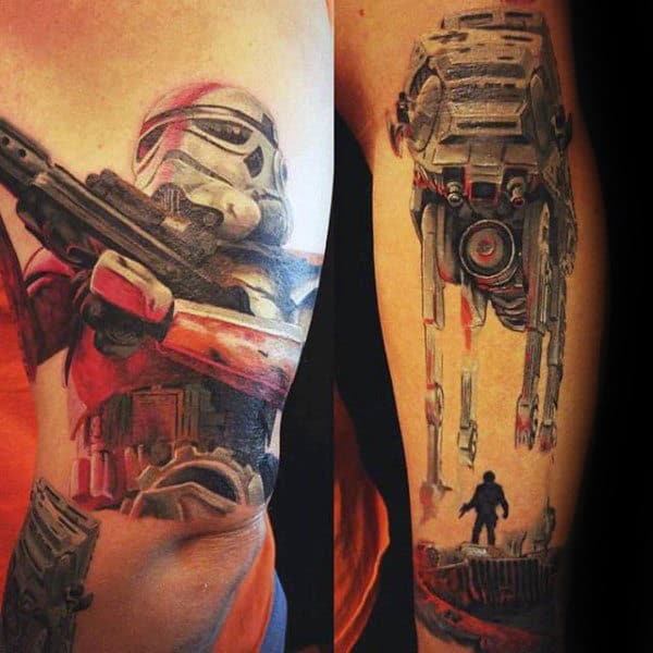 Stormtrooper Mens Arm Tattoo Design Inspiration