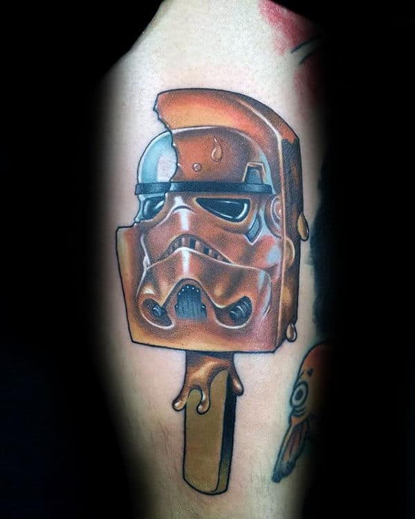 Stormtrooper Popsicle New School Mens Arm Tattoo