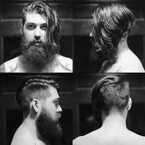 Undercut With Beard Haircut For Men 40 Manly Hairstyles