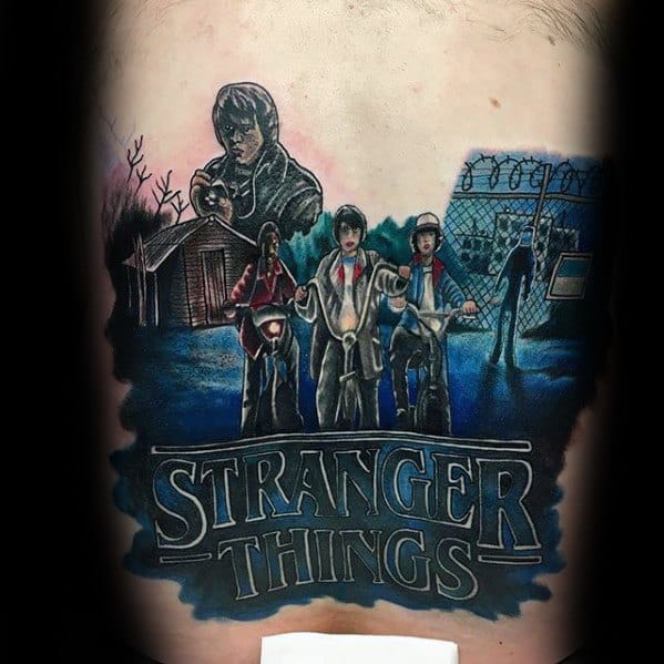 Stranger Things Tattoo Ideas For Males