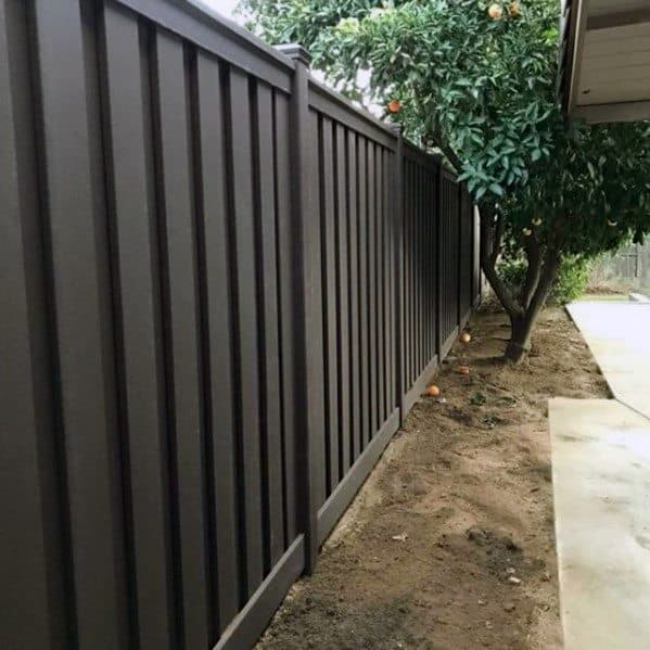 stunning backyard black vinyl privacy fence