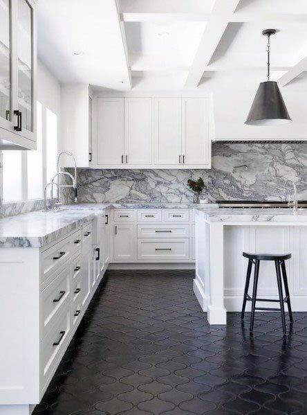 Stunning Interior Kitchen Tile Floor Designs