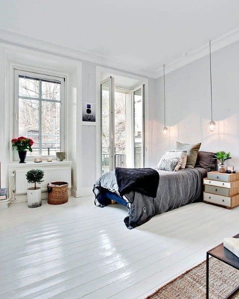 classic white flooring