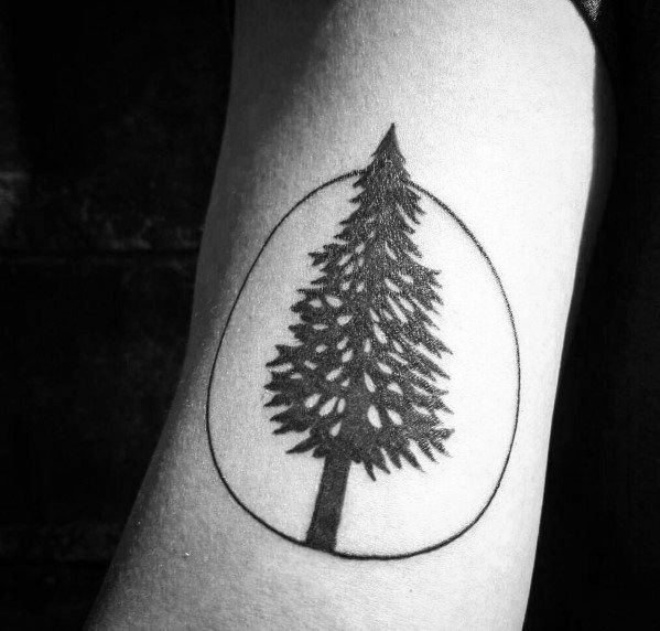 Stylish Mens Christmas Tree Tattoos