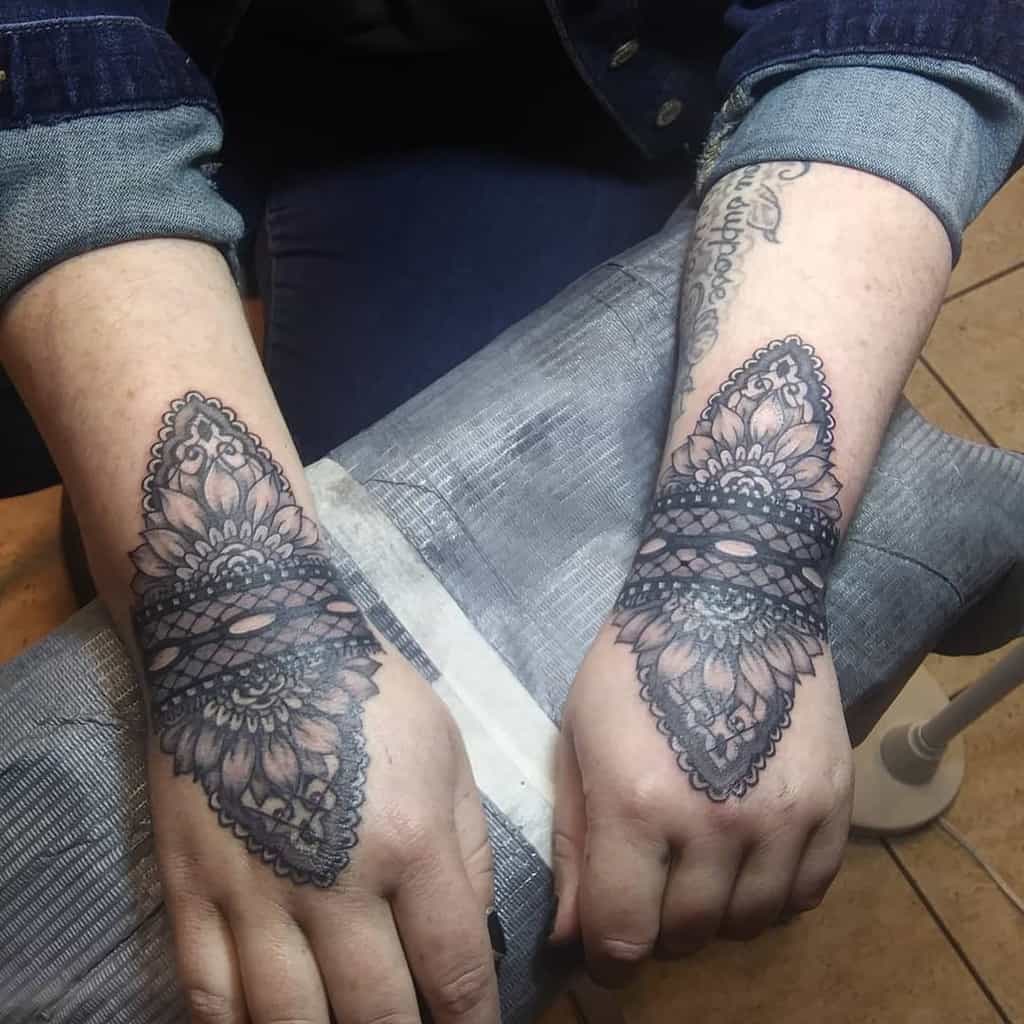 Sun Flower Lace Tattoo