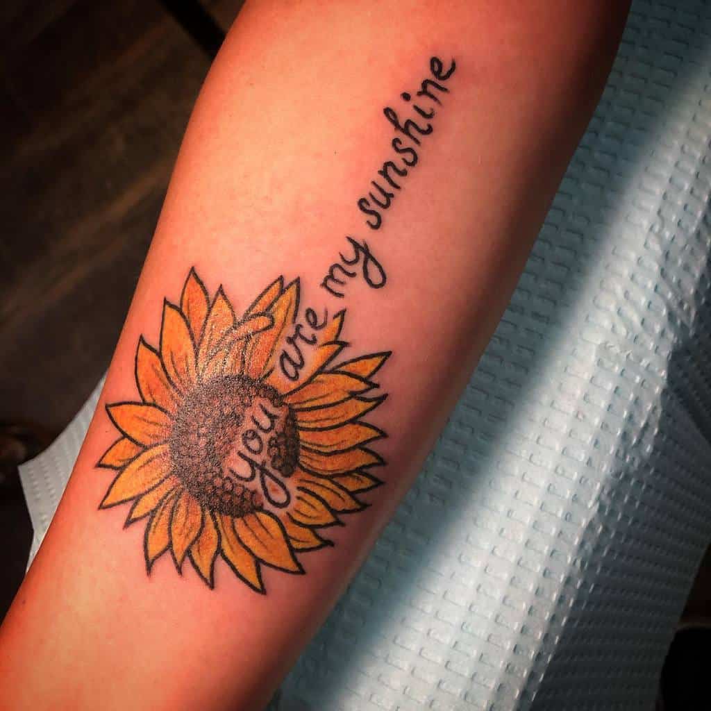 sunflower you are my sunshine tattoos fleezybdrawing904
